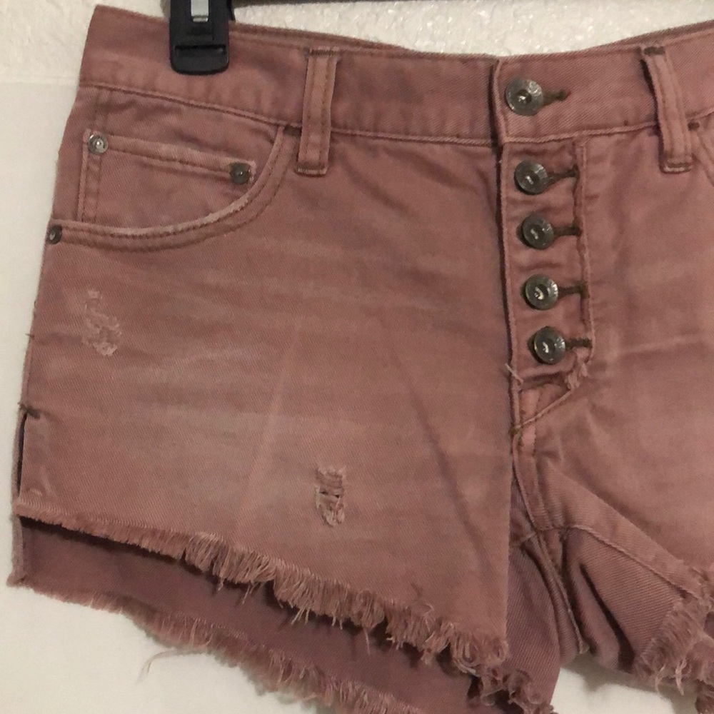 Free People Distressed Cut Off Shorts